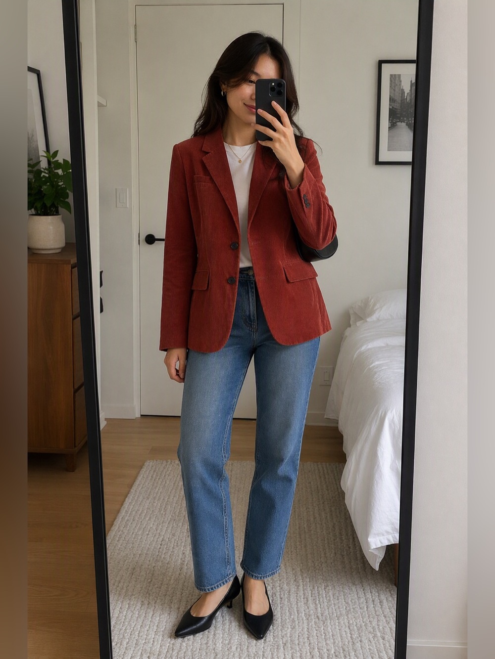 Babaton Rust Corduroy Blazer Women’s Size 4 Aritzia Jacket